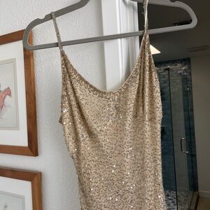 Vintage Gold Embellished Dress